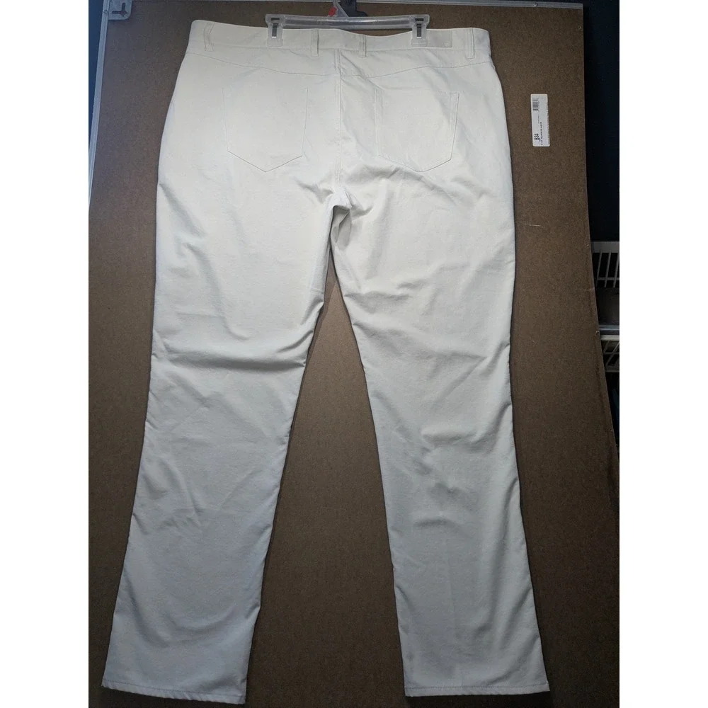 Peter Millar Mens 44x32 Crown Sport Performance Five-Pocket Pants Stone ME0EB66F